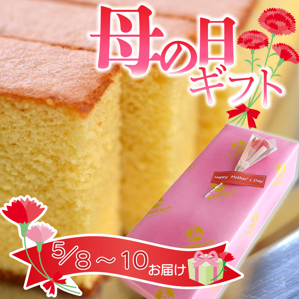 母の日ギフト仁井田米カステラ半斤2本セット